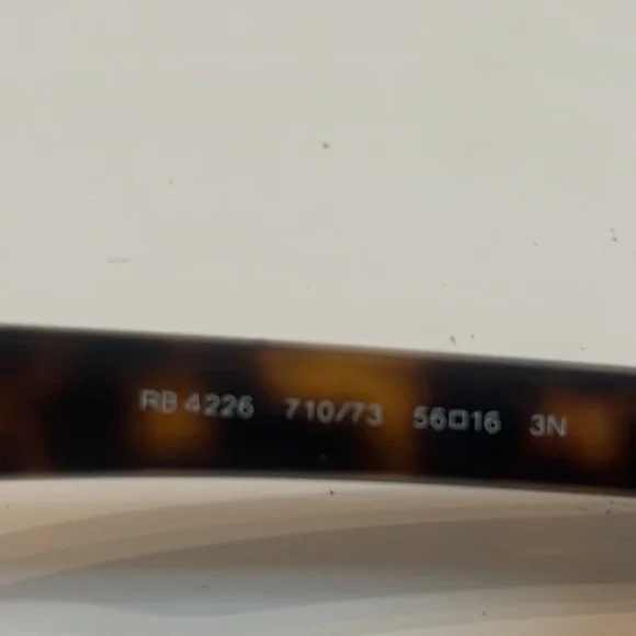 Ray-Ban Sunglasses RB 4226 710/73 Leopard Havana Prescription Logo